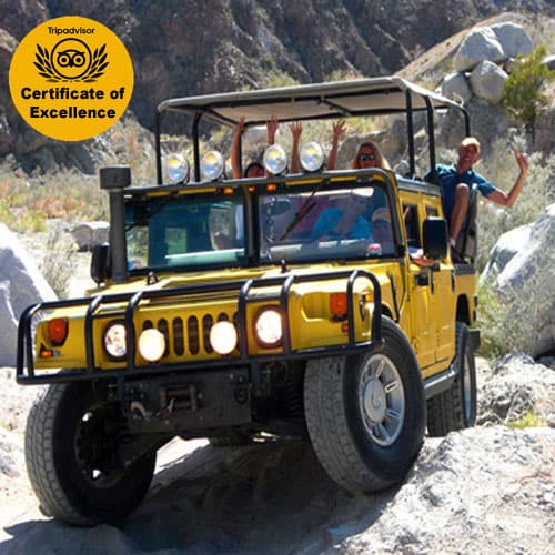 Palm Springs tours in Hummers. Palm Springs Jeep tour also available.